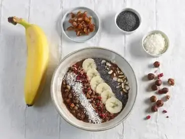 Smoothie bowl chocolat-bananes